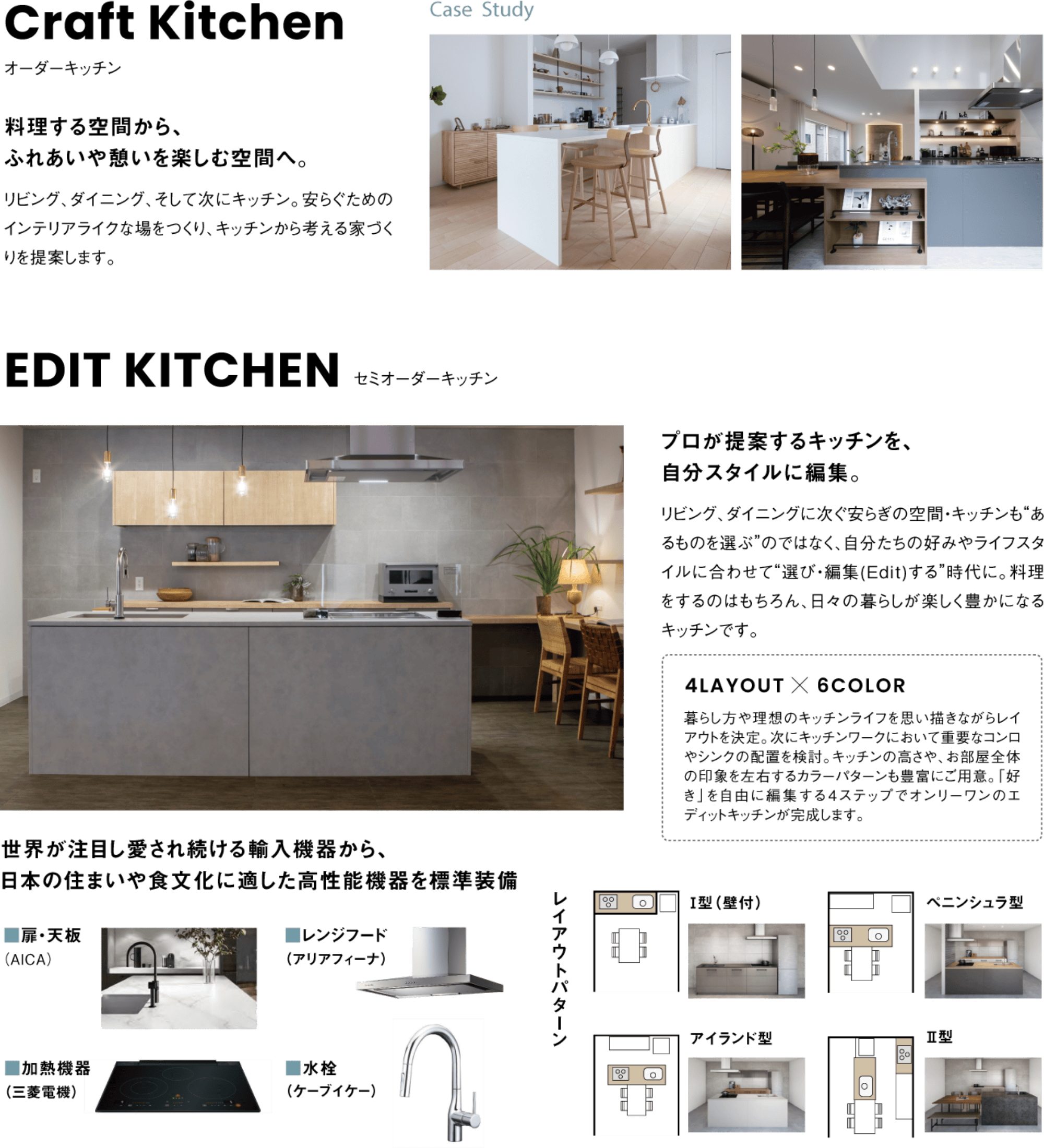 オーダーキッチン、セミオーダーキッチン